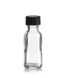 B1 15 ml 1-2 OZ Boston Round Clear Glass Bottle